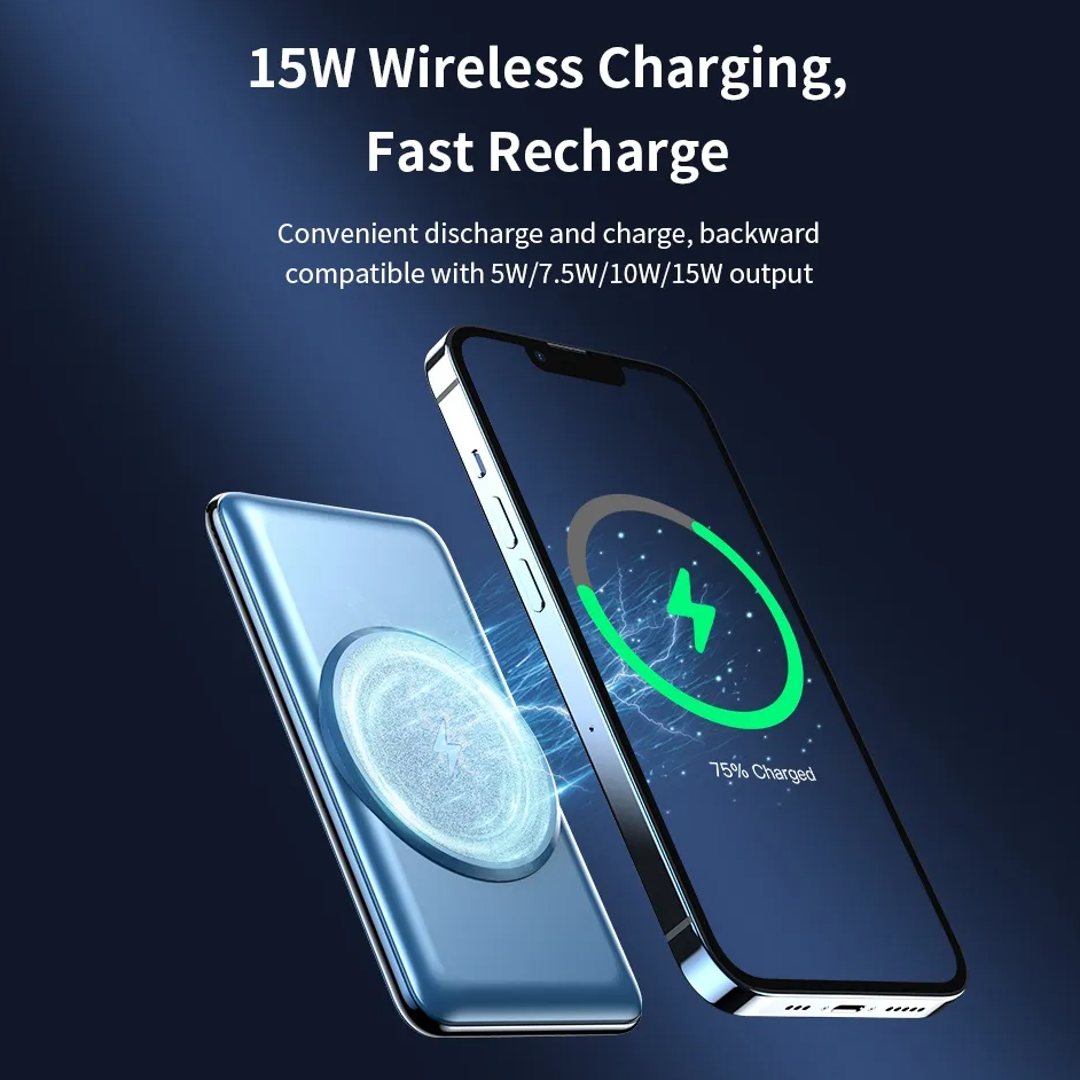 Rock Space - Magnetic Wireless PD 10000 mAh Fast Wireless Charger