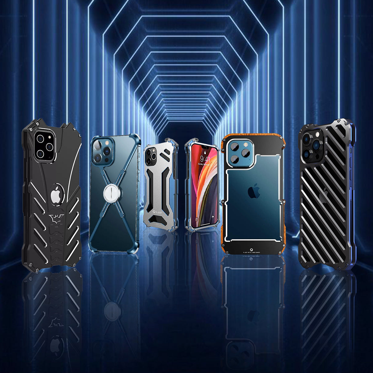 R-Just Aluminium Carbon Fiber Case - iPhone