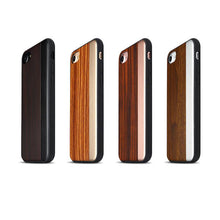 Load image into Gallery viewer, iPhone 7/8 , 7/8 Plus Straight Pattern Wooden TPU Series Case
