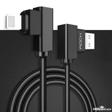 Load image into Gallery viewer, L Bend Nylon Braided USB Charging Cable
