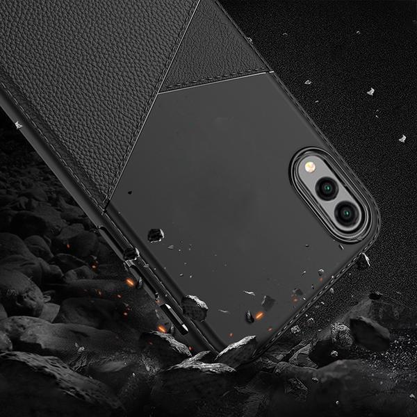 Galaxy Z Flip Business Leather Pattern Case