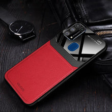 Load image into Gallery viewer, Galaxy M31 Sleek Slim Leather Glass Case
