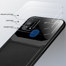 Load image into Gallery viewer, Galaxy M31 Sleek Slim Leather Glass Case
