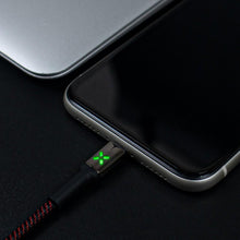 Load image into Gallery viewer, Million Cases Auto Disconnect Fast Charging Braided Lightning Cable
