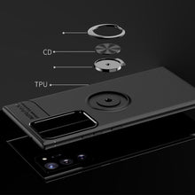 Load image into Gallery viewer, Galaxy Note 20 Series Metallic Finger Ring Holder Matte Case
