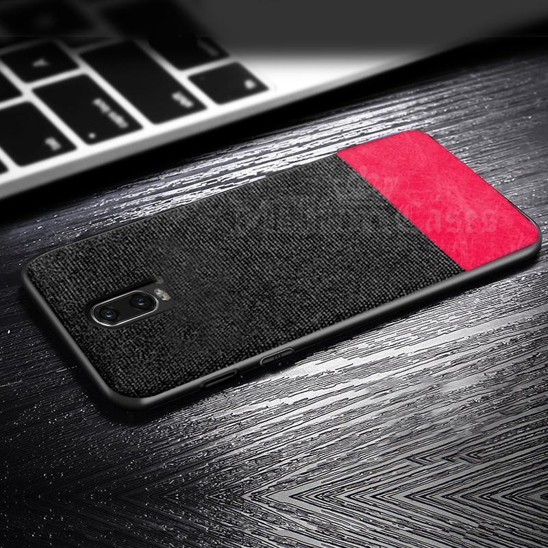 OnePlus 6T Two-tone Leather Textured Matte Case