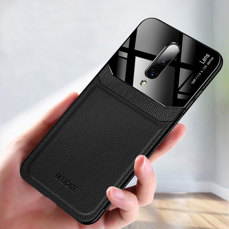OnePlus 8 Sleek Slim Leather Glass Case