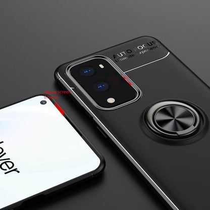 OnePlus 9 Pro (3 in 1 Combo) Ring Holder Case + Tempered Glass + Lens Guard