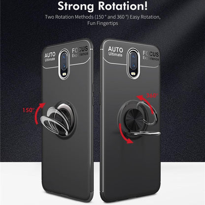 OnePlus 7 Metallic Finger Ring Holder Matte Case