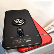 Load image into Gallery viewer, OnePlus 7 Metallic Finger Ring Holder Matte Case
