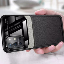 Load image into Gallery viewer, OnePlus Series Sleek Slim Leather Glass Case With Tempered Glass
