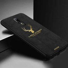 Load image into Gallery viewer, OnePlus 7 Pro Luxury Gold Textured Deer Pattern Soft Case
