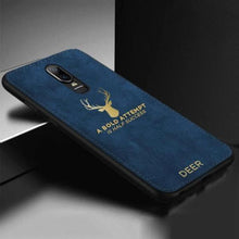 Load image into Gallery viewer, OnePlus 7 Pro Luxury Gold Textured Deer Pattern Soft Case
