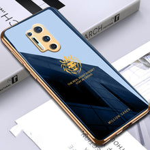 Load image into Gallery viewer, OnePlus Series Electroplating Lion Pattern Glass Case
