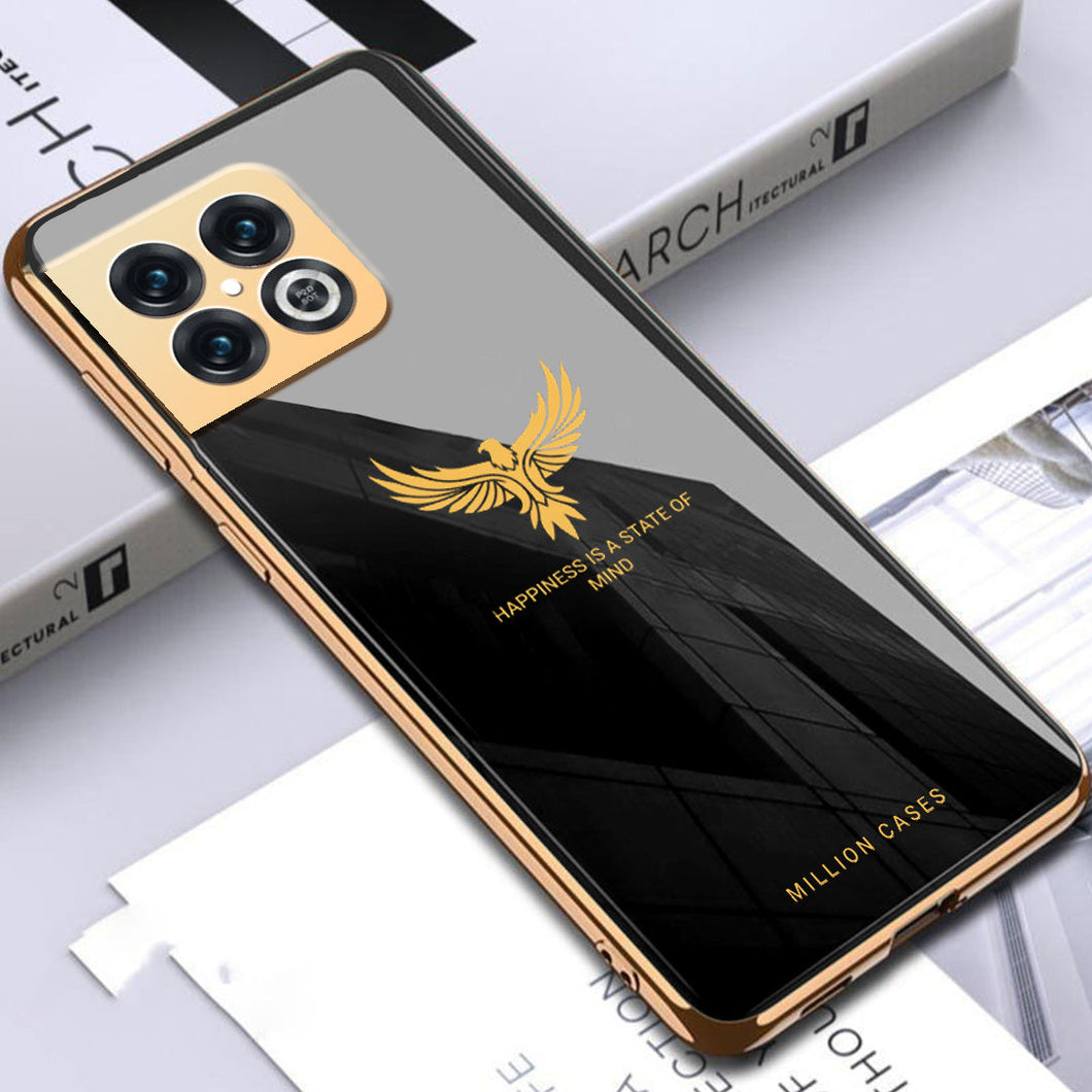 OnePlus 10 Pro Eagle Pattern Electroplating Glass Case