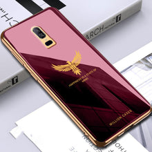 Load image into Gallery viewer, OnePlus 6 Eagle Pattern Electroplating Glass Case
