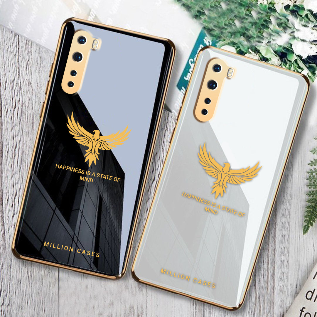 OnePlus Nord Series Eagle Pattern Electroplating Glass Case