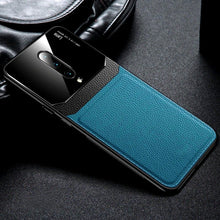 Load image into Gallery viewer, OnePlus Series Sleek Slim Leather Glass Case With Tempered Glass
