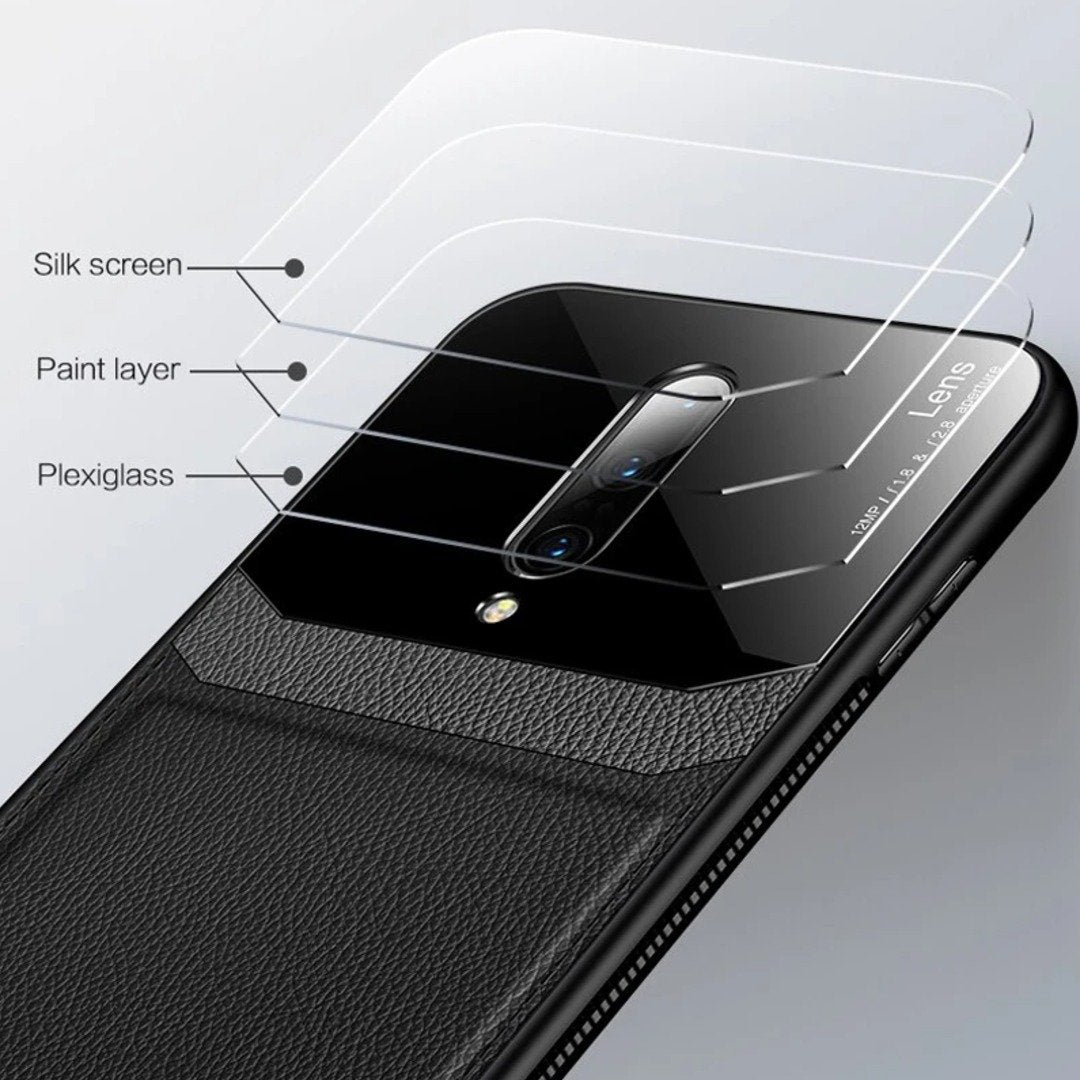 OnePlus 8 Sleek Slim Leather Glass Case