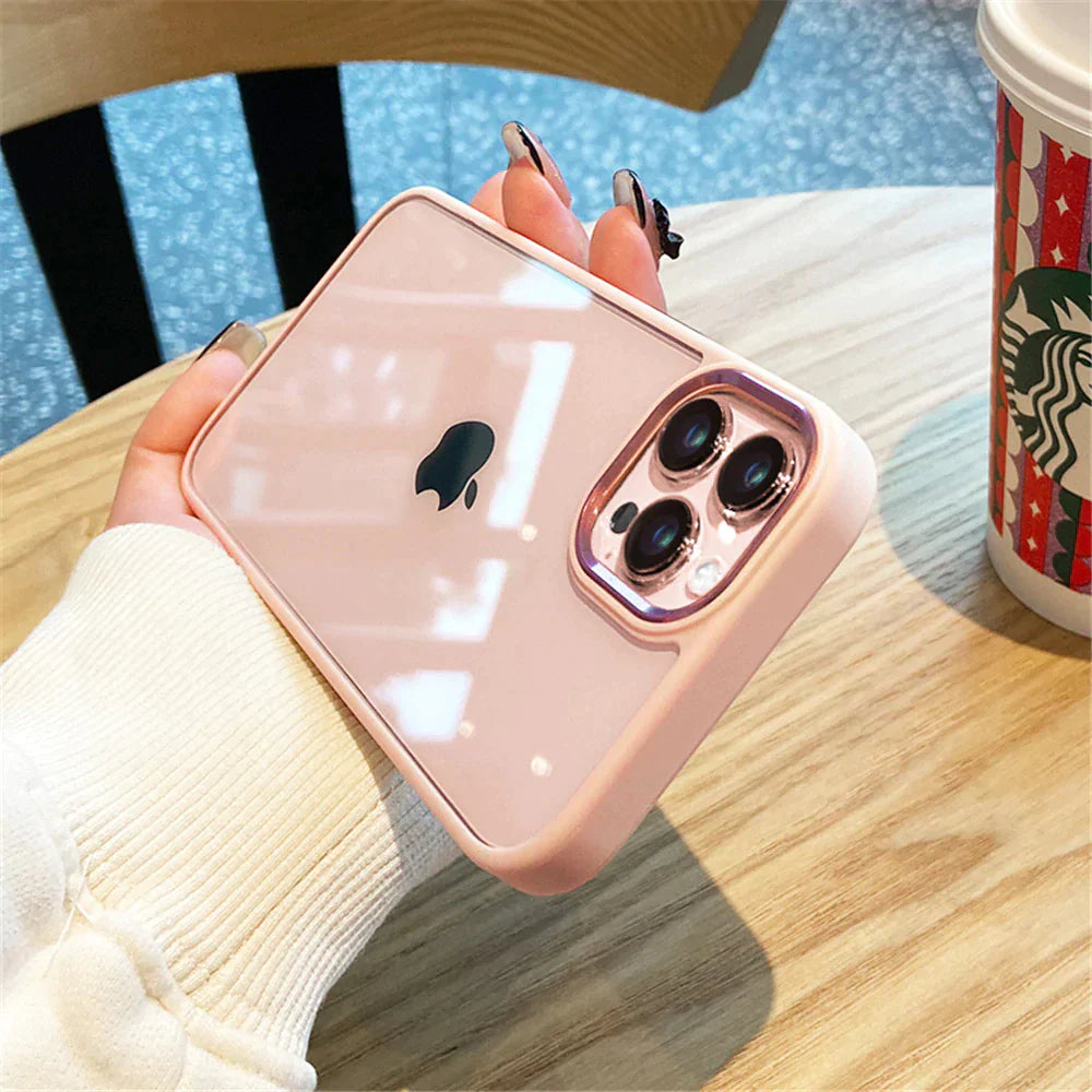 Transparent Acrylic Metal Lens Camera Case