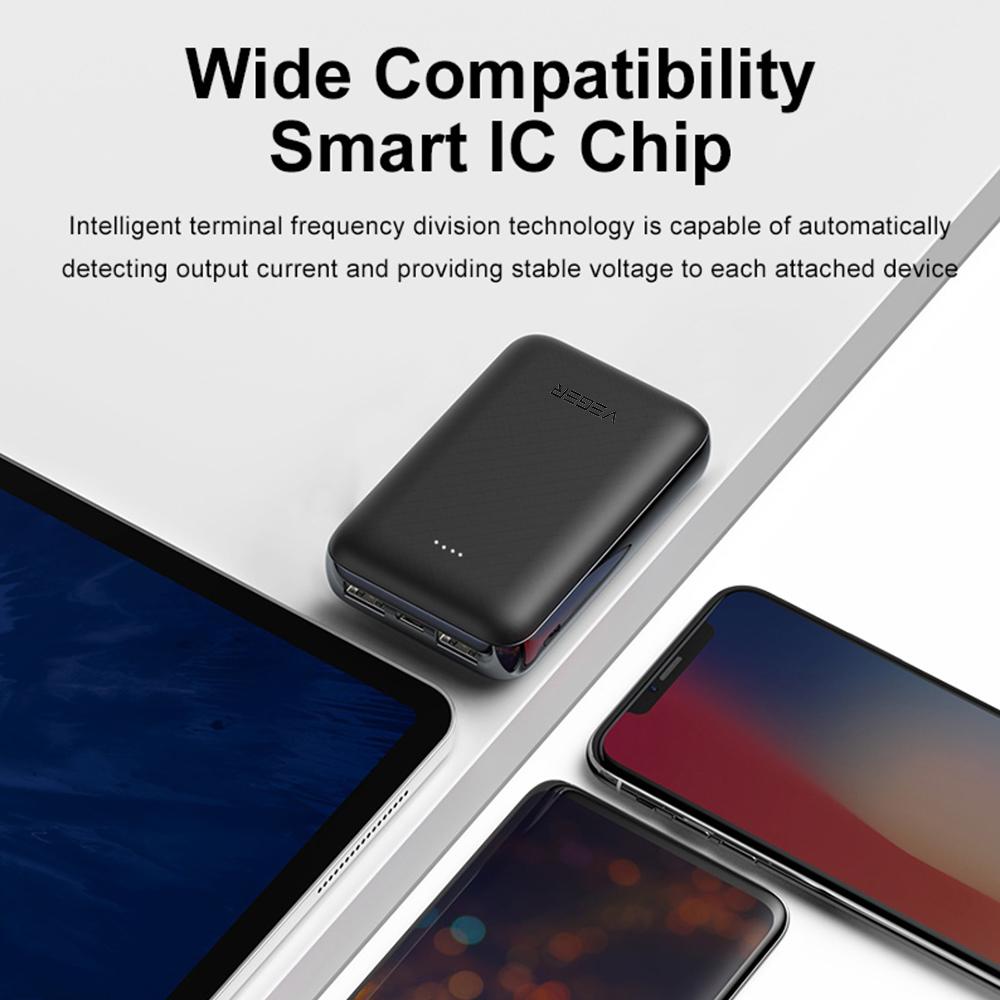 VEGER ® Dual-Port Palm-Size 10000 mAh Power Bank