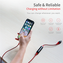 Load image into Gallery viewer, Rock ® Lightning Power Bank USB Cable (2-in-1)
