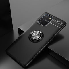 Galaxy S10 Lite (3 in 1 Combo) Metallic Ring Case + Tempered Glass + Earphones