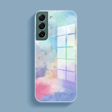 Load image into Gallery viewer, Galaxy S21 Watercolor Splatter Glass Back Case
