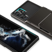 Load image into Gallery viewer, Galaxy S22 Series Hidden Card Holder Hybrid Case
