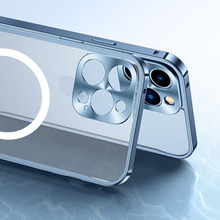 Load image into Gallery viewer, iPhone Series - Frosted Glass Magsafe Edition Magnetic Bumper Case
