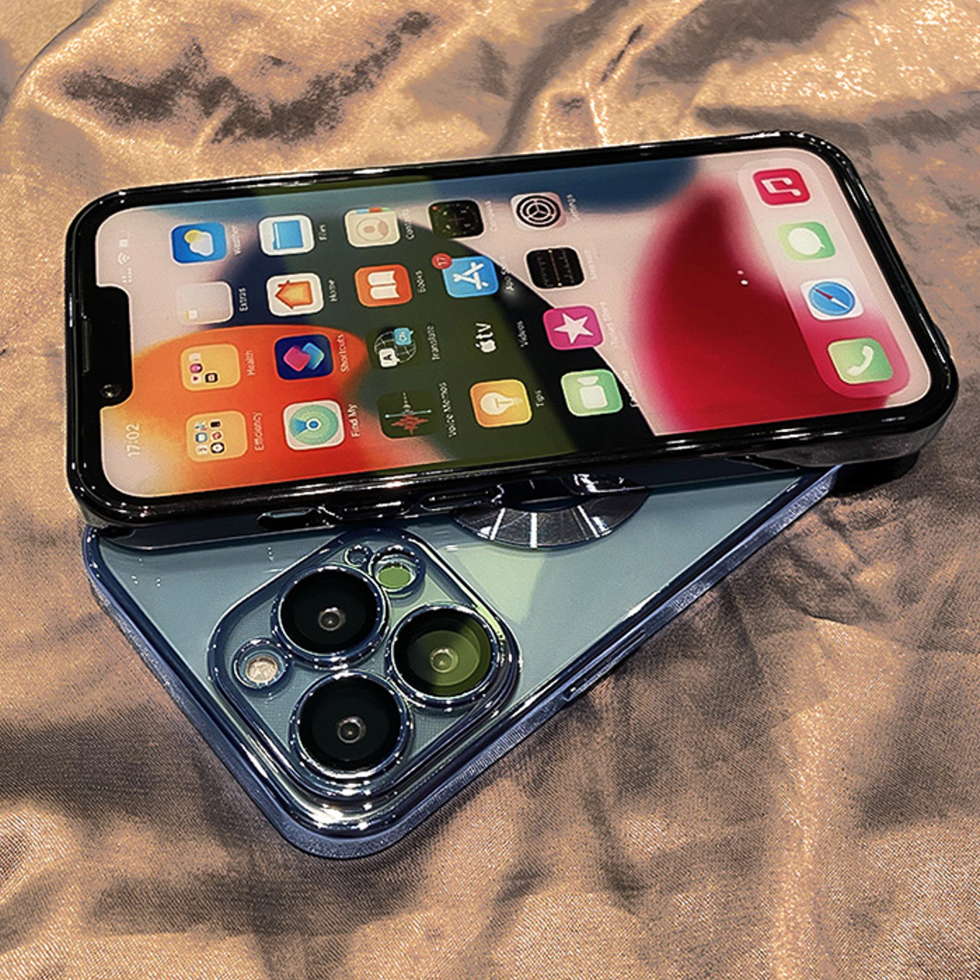 iPhone Series Clear Plating Logo Cut Soft Case