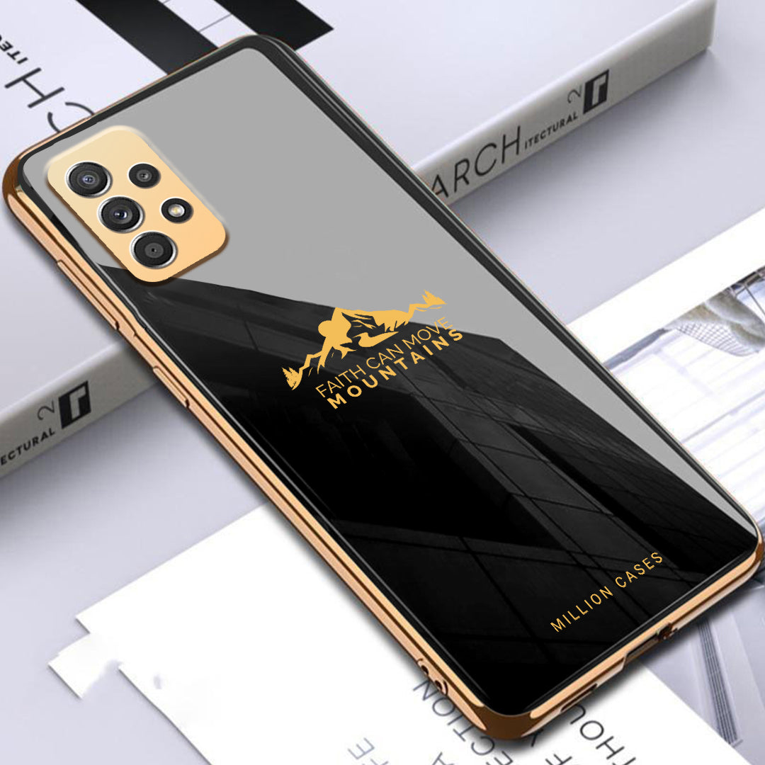 Galaxy A52 Sierra Pattern Electroplating Glass Case