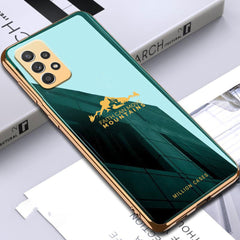 Galaxy A52 Sierra Pattern Electroplating Glass Case