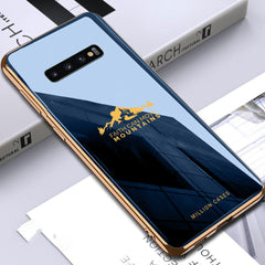 Galaxy S10 Plus Sierra Pattern Electroplating Glass Case