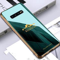 Galaxy S10 Plus Sierra Pattern Electroplating Glass Case
