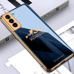 Galaxy S22 Sierra Pattern Electroplating Glass Case