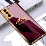 Galaxy S21 Sierra Pattern Electroplating Glass Case