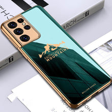 Load image into Gallery viewer, Galaxy S Series For Sierra Pattern Electroplating Glass Case
