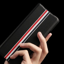 Load image into Gallery viewer, Galaxy Z Fold3 Luxury Leather Foldable Flip Case
