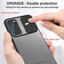 Load image into Gallery viewer, Galaxy S20 Plus Camera Lens Slide Protection Matte Case
