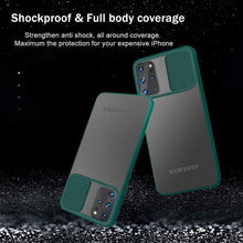Load image into Gallery viewer, Galaxy S20 Plus Camera Lens Slide Protection Matte Case
