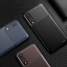 Load image into Gallery viewer, Galaxy A50 Frosted Carbon Fiber Shockproof Soft Case
