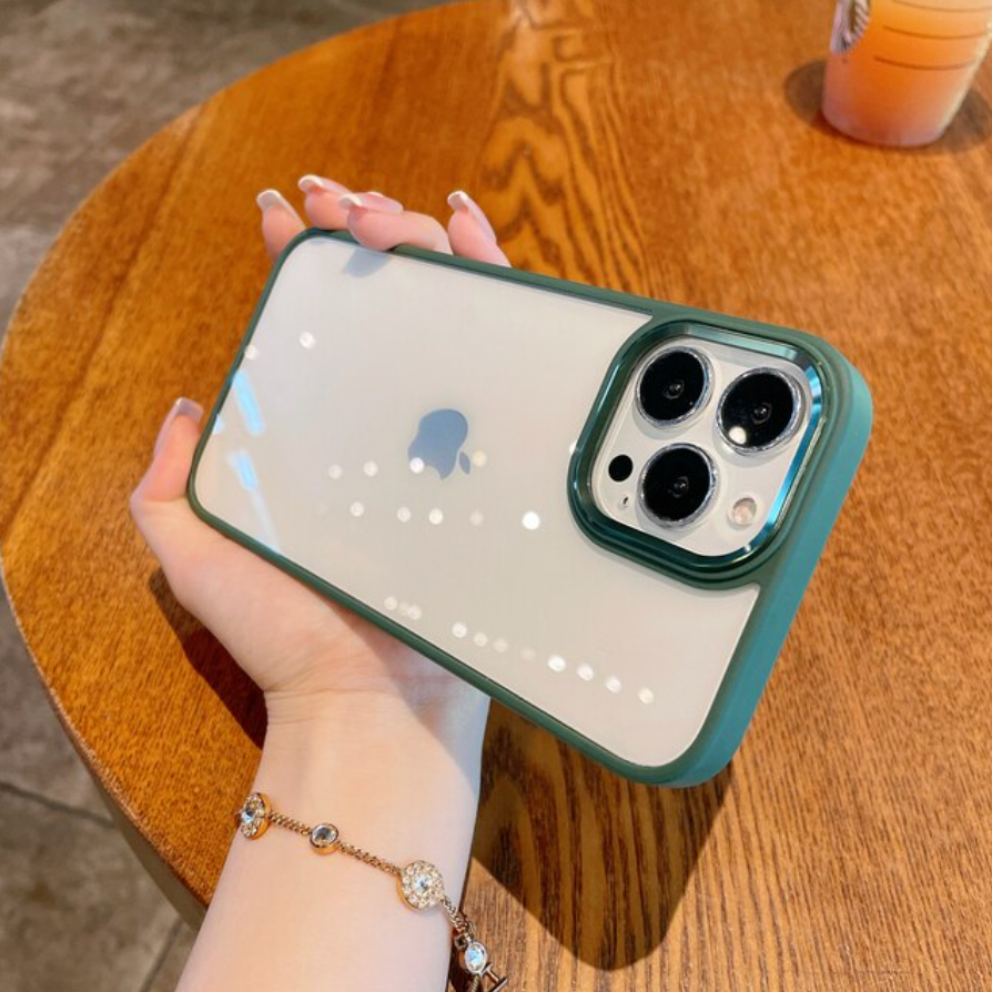 Transparent Acrylic Metal Lens Camera Case