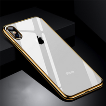 Load image into Gallery viewer, TOTU ® iPhone XS Max Sparkling Edge Transparent Case
