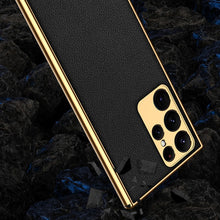 Load image into Gallery viewer, Galaxy S22 Plus Electroplated Leather Texture Case
