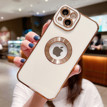 Load image into Gallery viewer, iPhone 12 Pro Max Classic Plating Logo Cut Camera Protection Case

