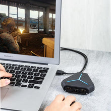 Load image into Gallery viewer, Multi USB 3.0 Hub and Card Reader with Microphone Interface
