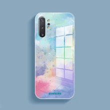 Load image into Gallery viewer, Galaxy Note 10 Plus Watercolor Splatter Glass Back Case
