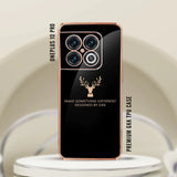 OnePlus 10 Pro(2 in 1 Combo) Electroplating Reindeer Pattern Glass Case + Tempered Glass