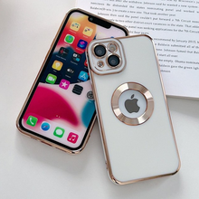 Load image into Gallery viewer, iPhone - Classic Plating Logo Cut Camera Protection Case
